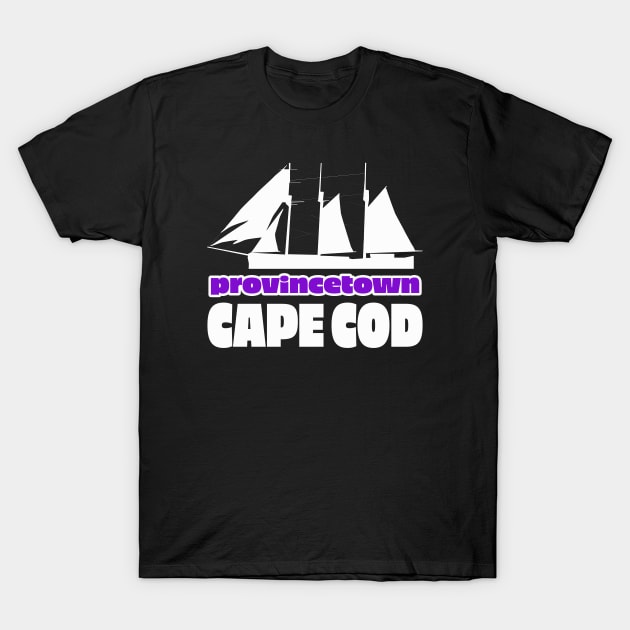 Provincetown Ship Graphic T-Shirt by LupiJr